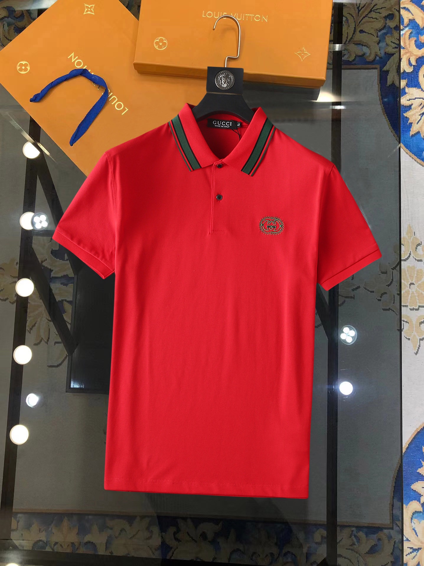 Gucci Kleding Polo T-Shirt Wit Zomercollectie Korte mouw