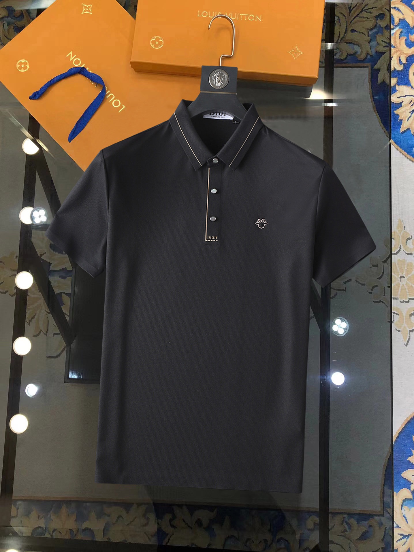 Dior Kleding Polo T-Shirt Wit Zomercollectie Korte mouw