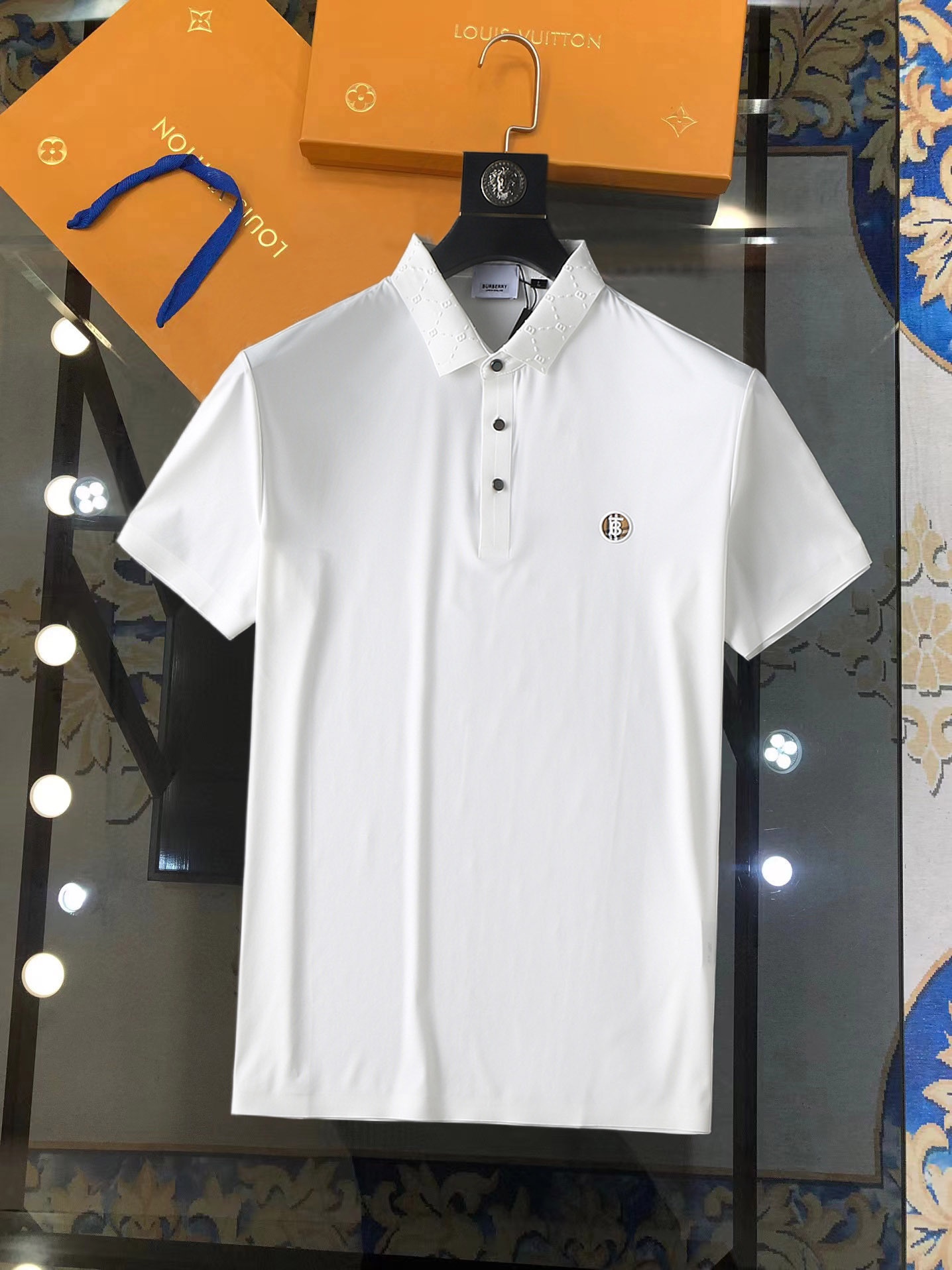 Burberry Kleding Polo T-Shirt Wit Zomercollectie Korte mouw