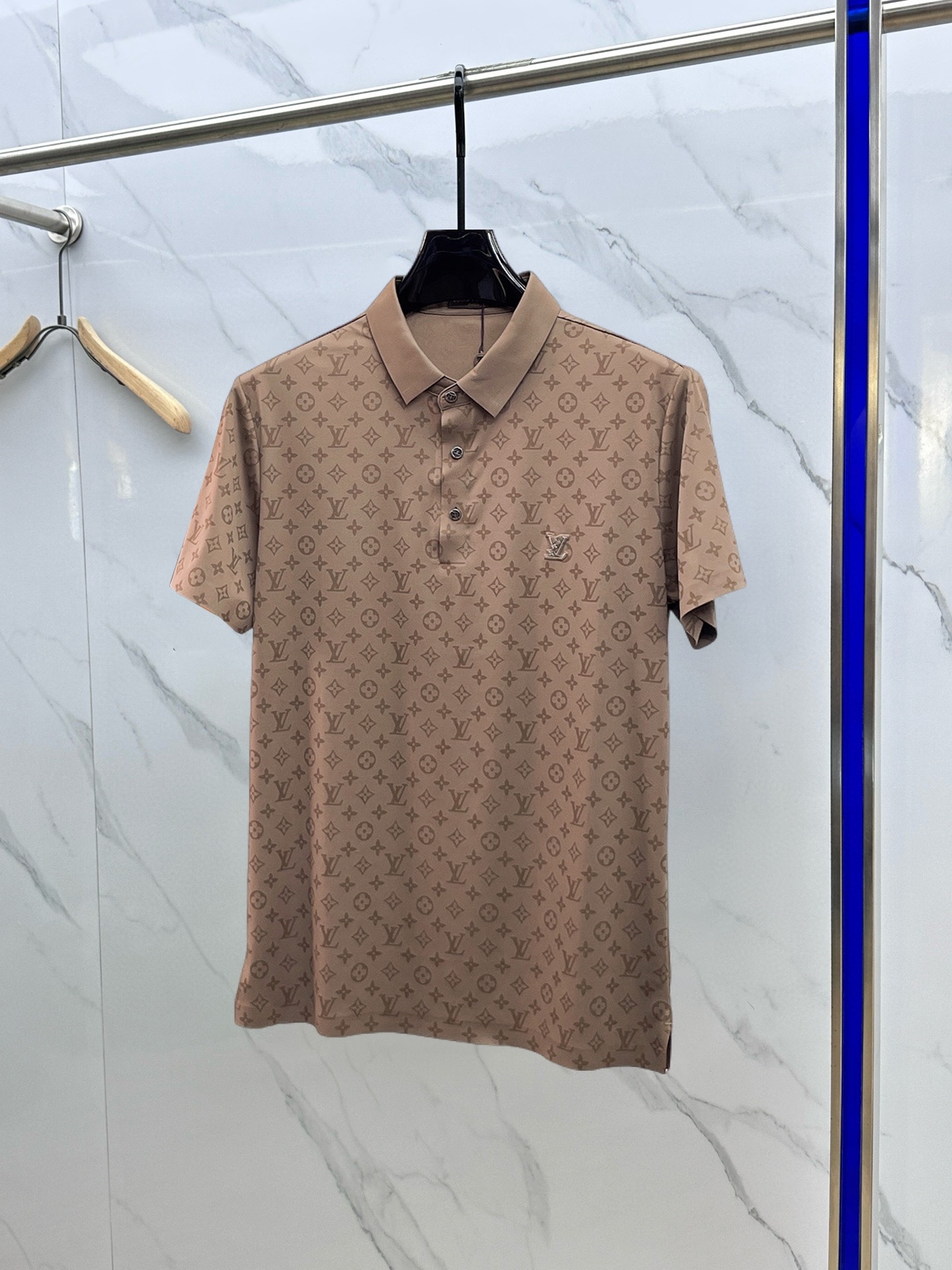 Louis Vuitton Kleding Polo T-Shirt Wit Zomercollectie Korte mouw