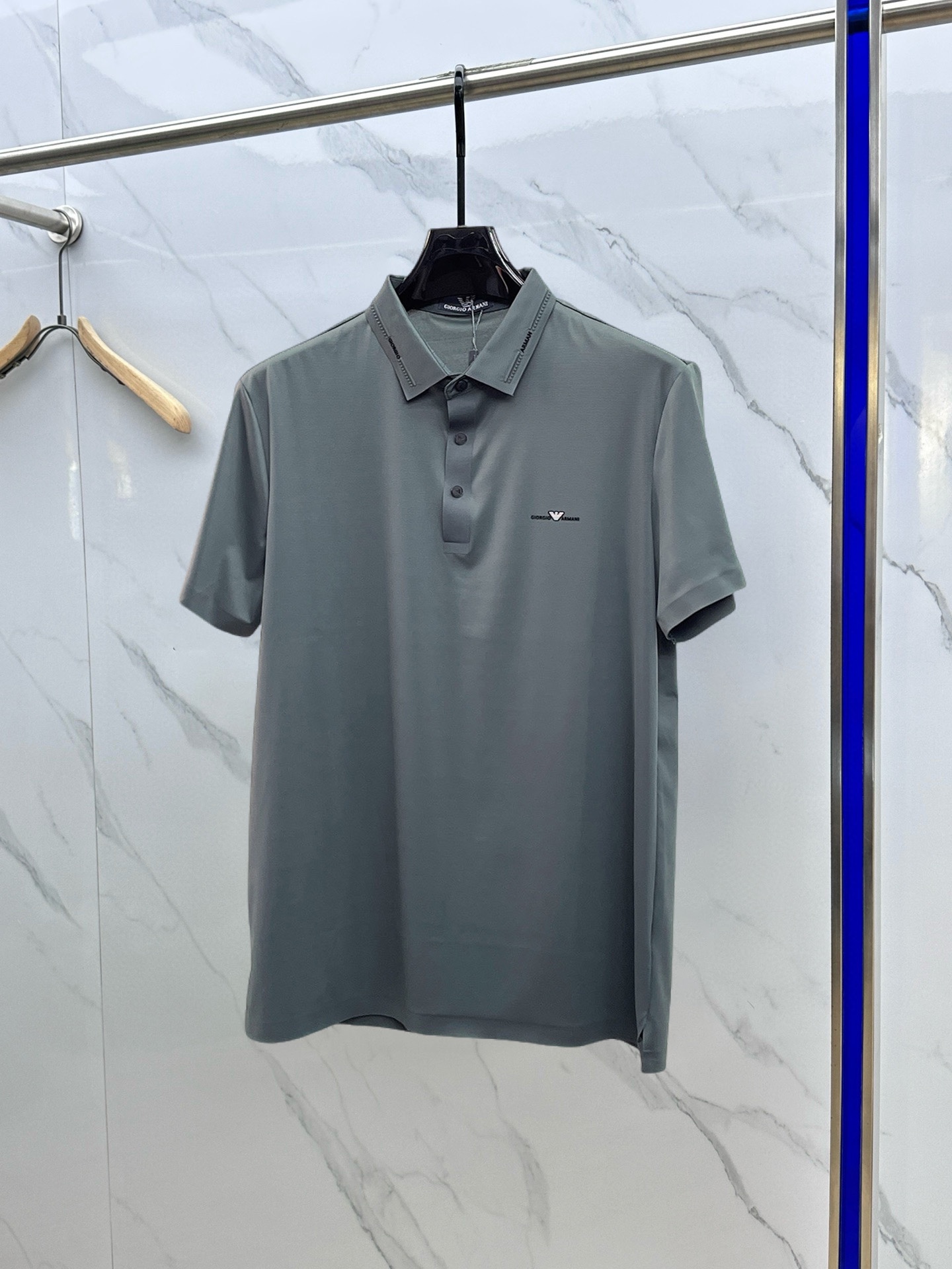 Armani Kleding Polo T-Shirt Wit Zomercollectie Korte mouw