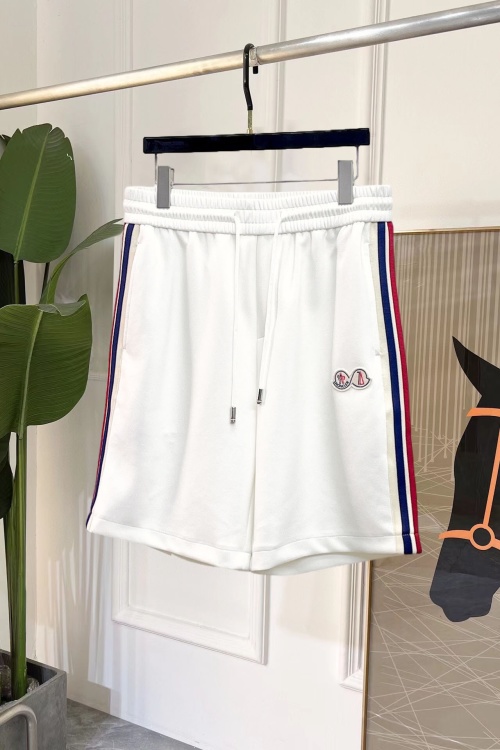 Moncler Men's Casual Cotton Shorts with Striped Trim - Summer 2025 1 Moncler Men's Casual Cotton Shorts with Striped Trim - Summer 2025