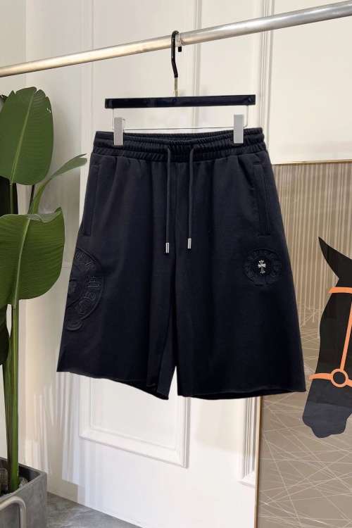 Chrome Hearts Men's Black Cotton Blend Logo Shorts - Casual & Comfort 1 Chrome Hearts Men's Black Cotton Blend Logo Shorts - Casual & Comfort