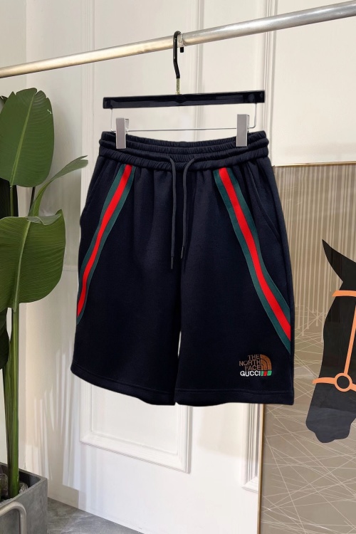 Gucci x The North Face Cotton Blend Jersey Shorts with Striped Trim 1 Gucci x The North Face Cotton Blend Jersey Shorts with Striped Trim