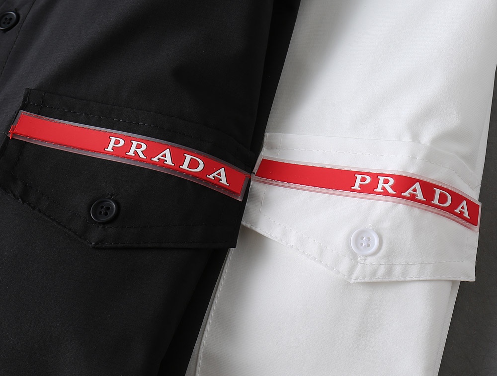Prada 2025 Spring Men's Long Sleeve Casual Shirt - Premium Cotton 13 i1727346473 247 0