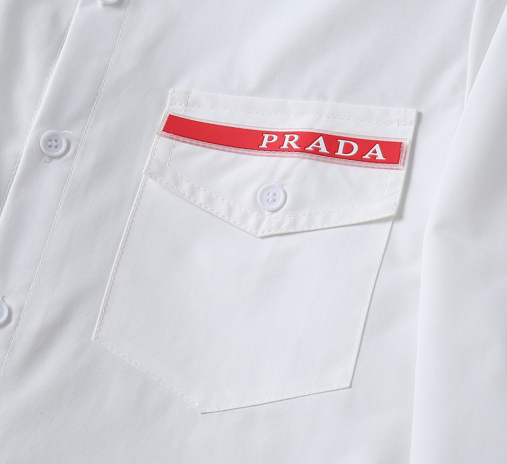 Prada 2025 Spring Men's Long Sleeve Casual Shirt - Premium Cotton 8 i1727346473 5116 6