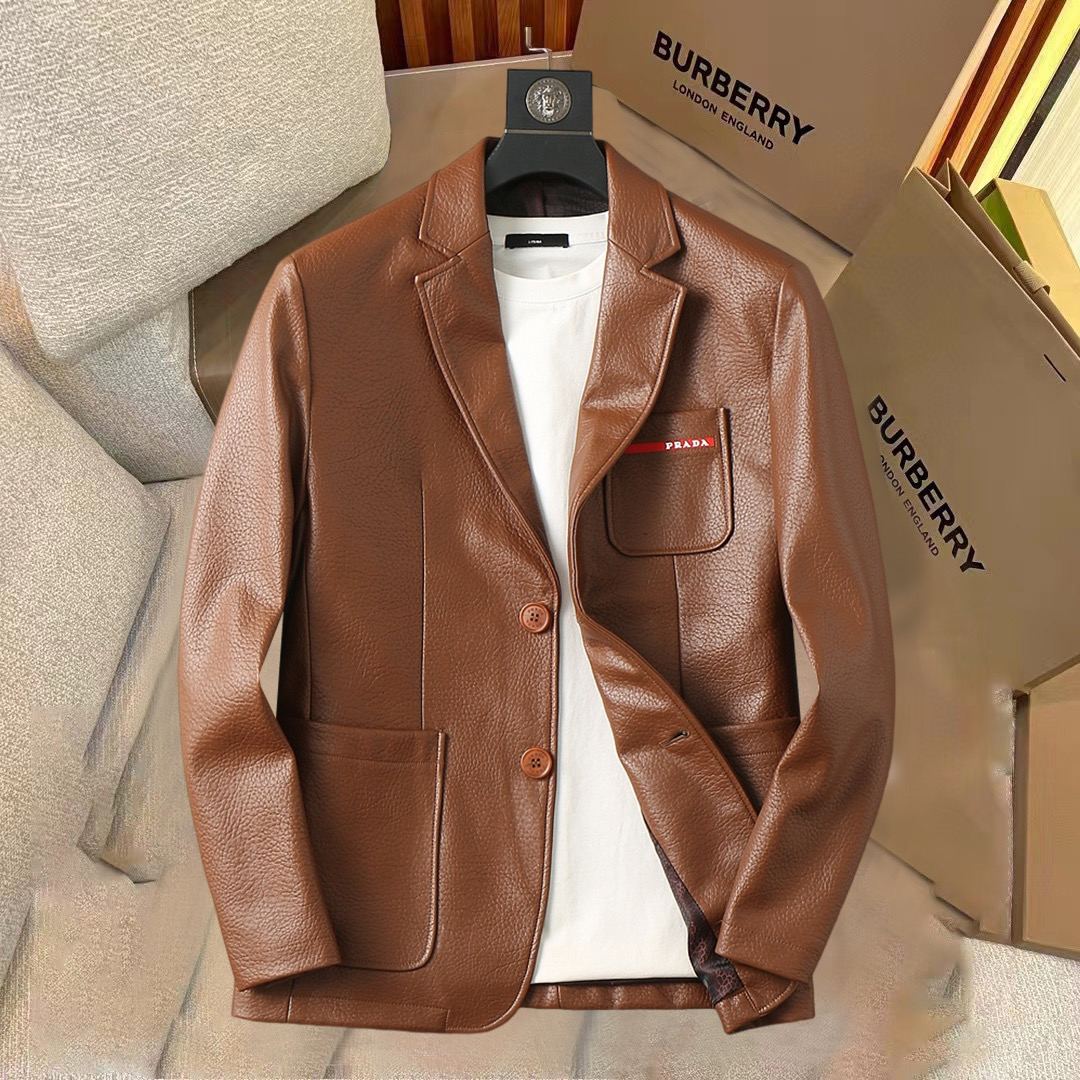 Louis Vuitton Leather Jacket 09254