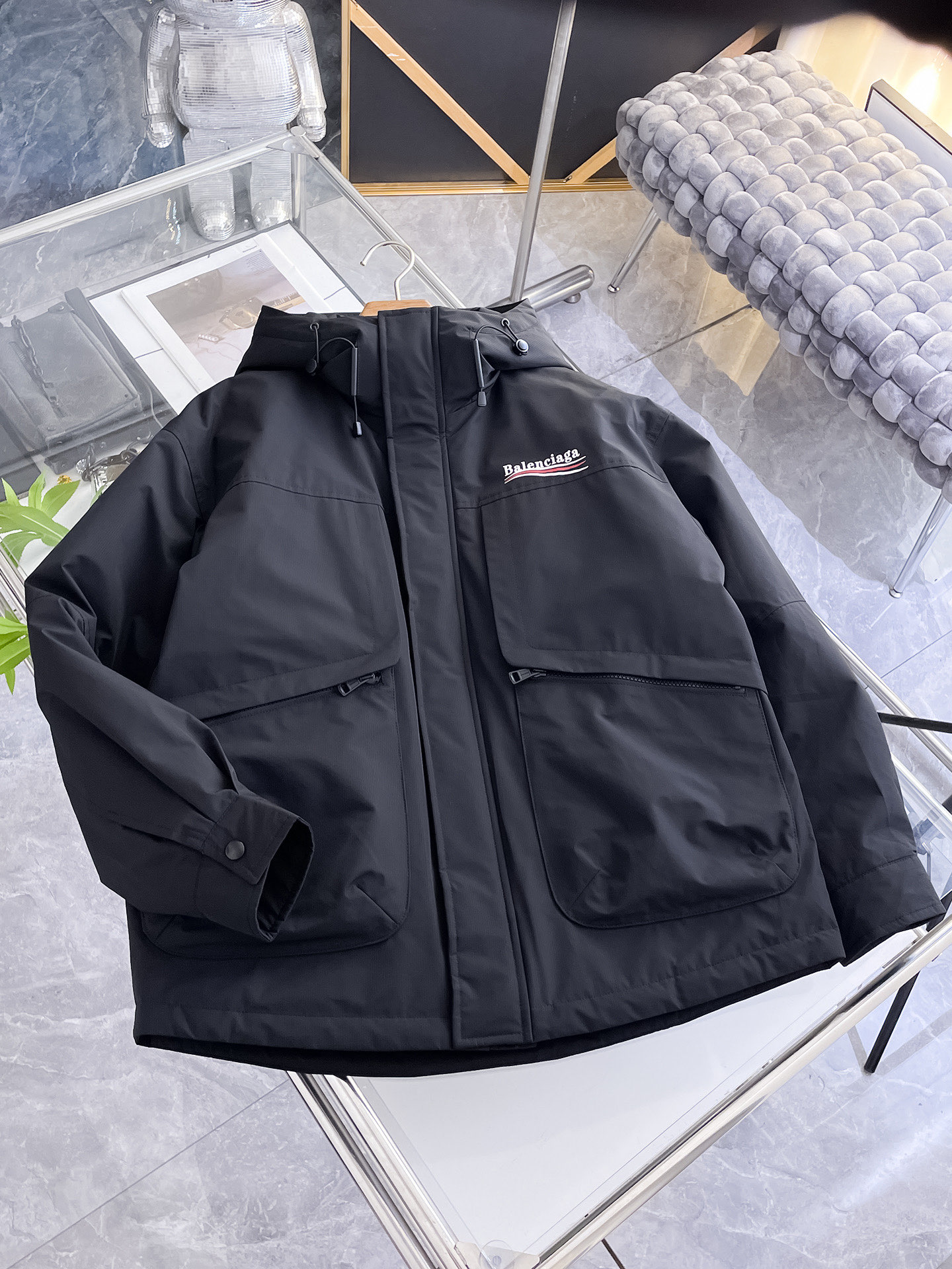 Se aceptan cambios y devoluciones después del Año Nuevo. P540 Balenciaga 2025 nueva chaqueta de plumón de otoño-inviern…