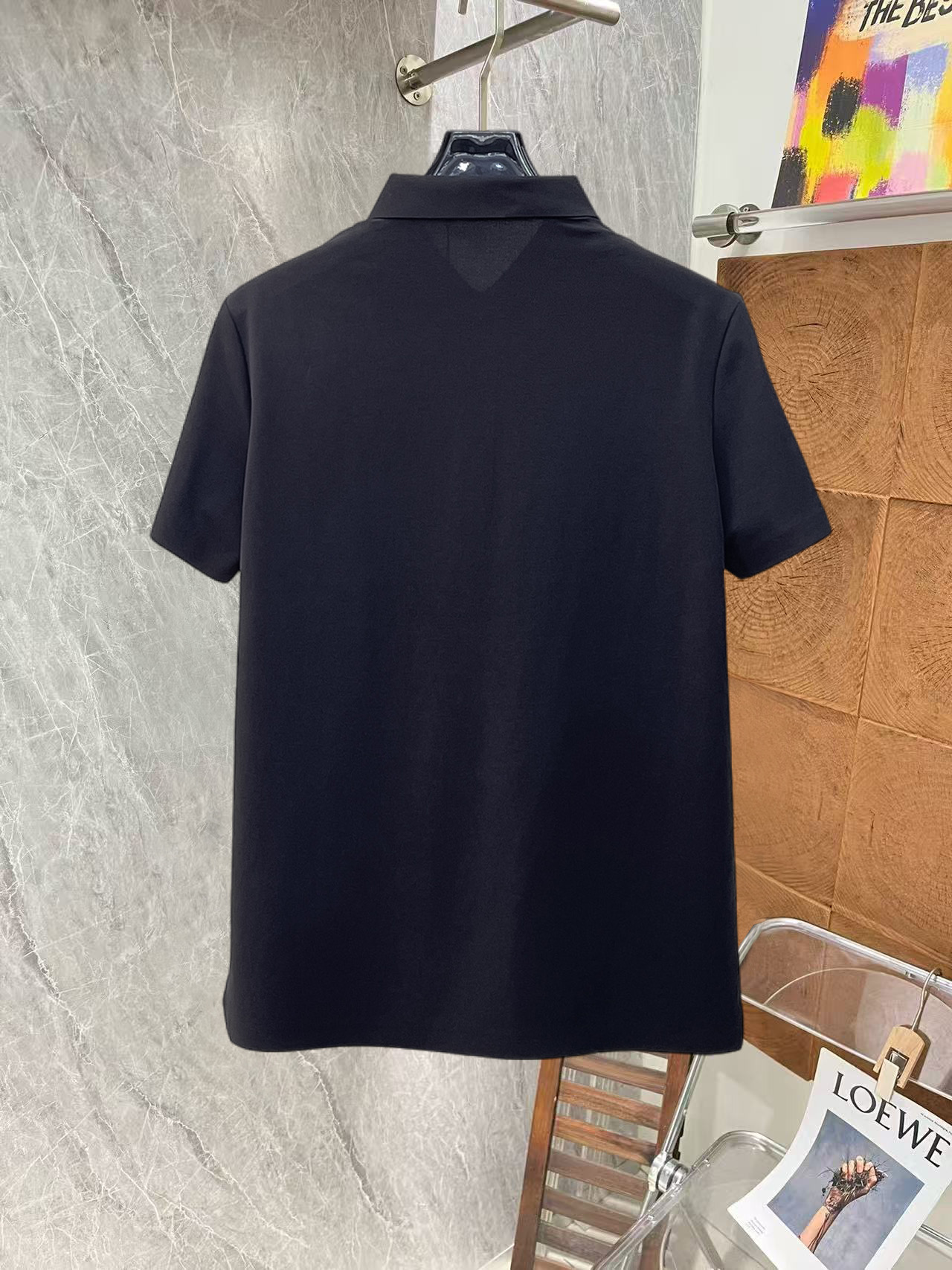 Louis Vuitton LV 高端商务 白领 单位人士必入单品 无痕压胶冰丝休闲商务短袖Polo 科技面料