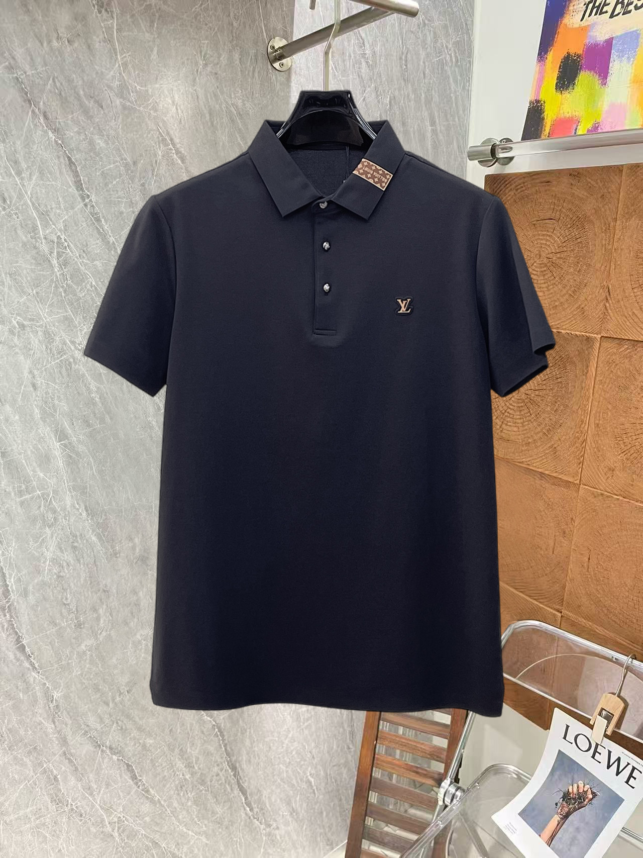 Louis Vuitton LV 高端商务 白领 单位人士必入单品 无痕压胶冰丝休闲商务短袖Polo 科技面料