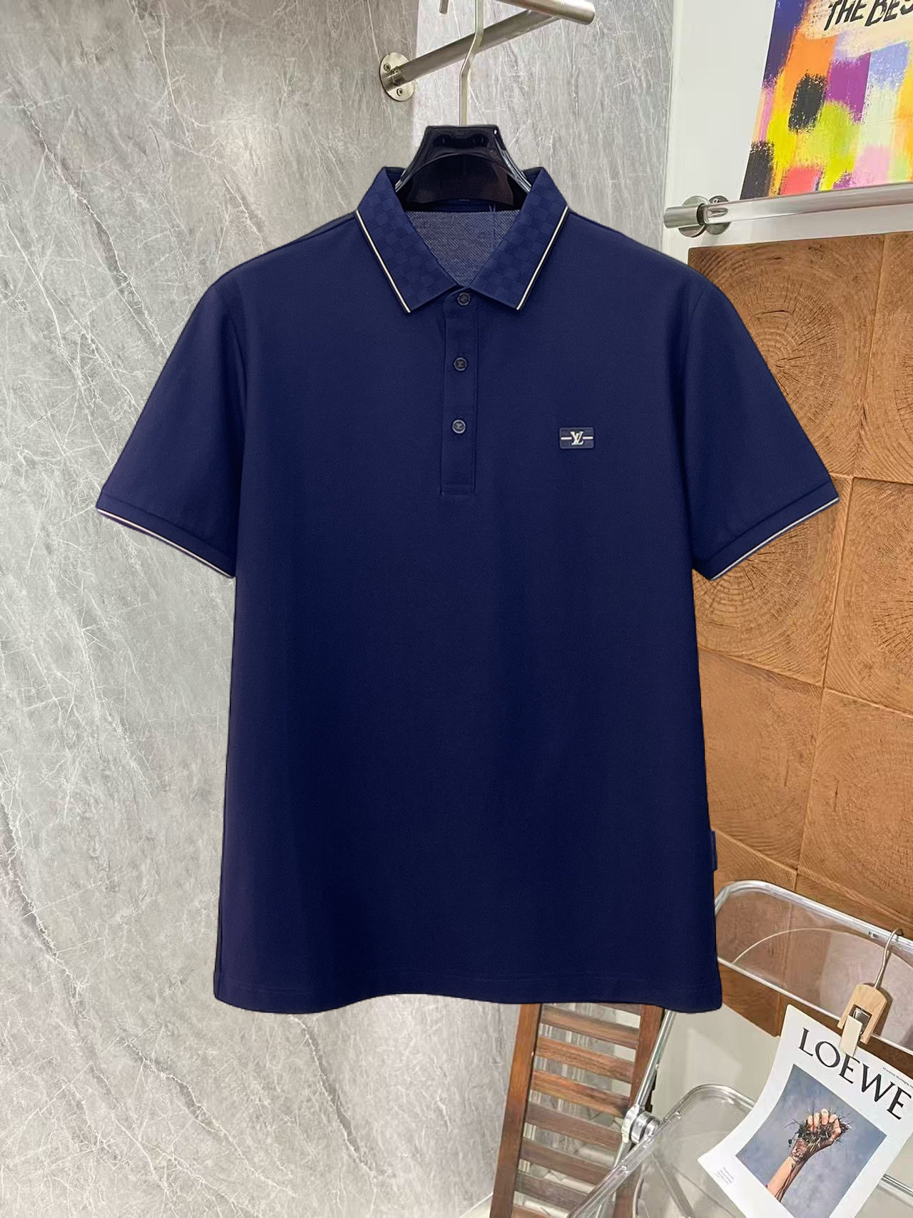 Louis Vuitton LV 高端商务 白领 单位人士必入单品 无痕压胶冰丝休闲商务短袖Polo 科技面料