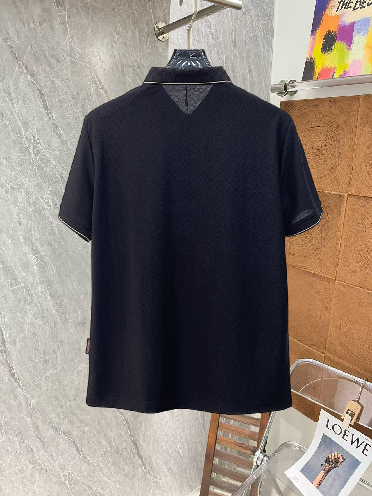 Louis Vuitton LV 高端商务 白领 单位人士必入单品 无痕压胶冰丝休闲商务短袖Polo 科技面料