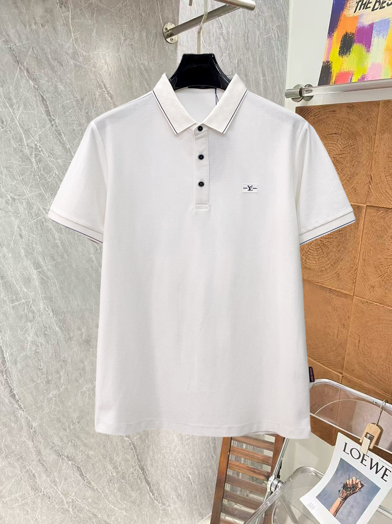 Louis Vuitton LV 高端商务 白领 单位人士必入单品 无痕压胶冰丝休闲商务短袖Polo 科技面料