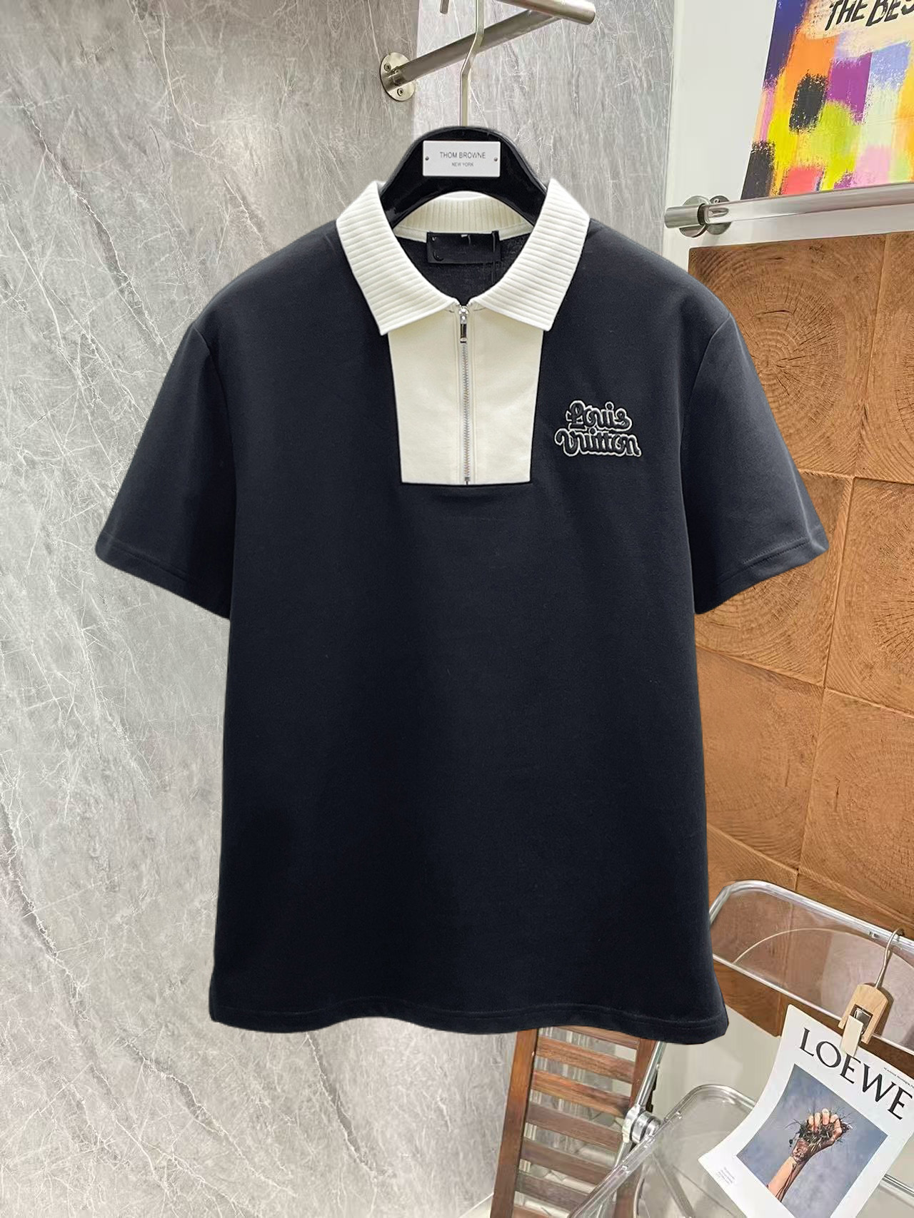Louis Vuitton LV 2026ss夏季新款字母logo男士翻领Polo衫 商务男款 高端男装的天花板级别的商务男款 简约 不失优雅
