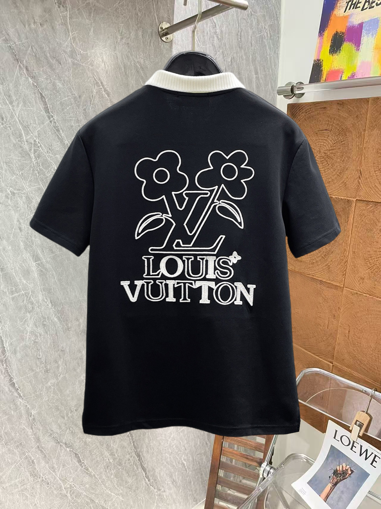 Louis Vuitton LV 2026ss夏季新款字母logo男士翻领Polo衫 商务男款 高端男装的天花板级别的商务男款 简约 不失优雅