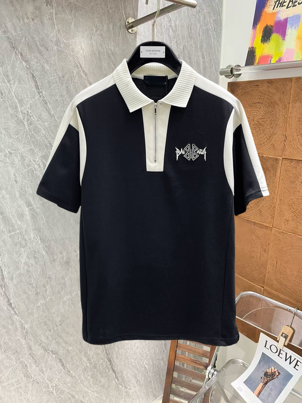 Balenciaga 巴黎世家 2026ss夏季新款字母logo男士翻领Polo衫 商务男款 高端男装的天花板级别的商务男款 简约 不失优雅
