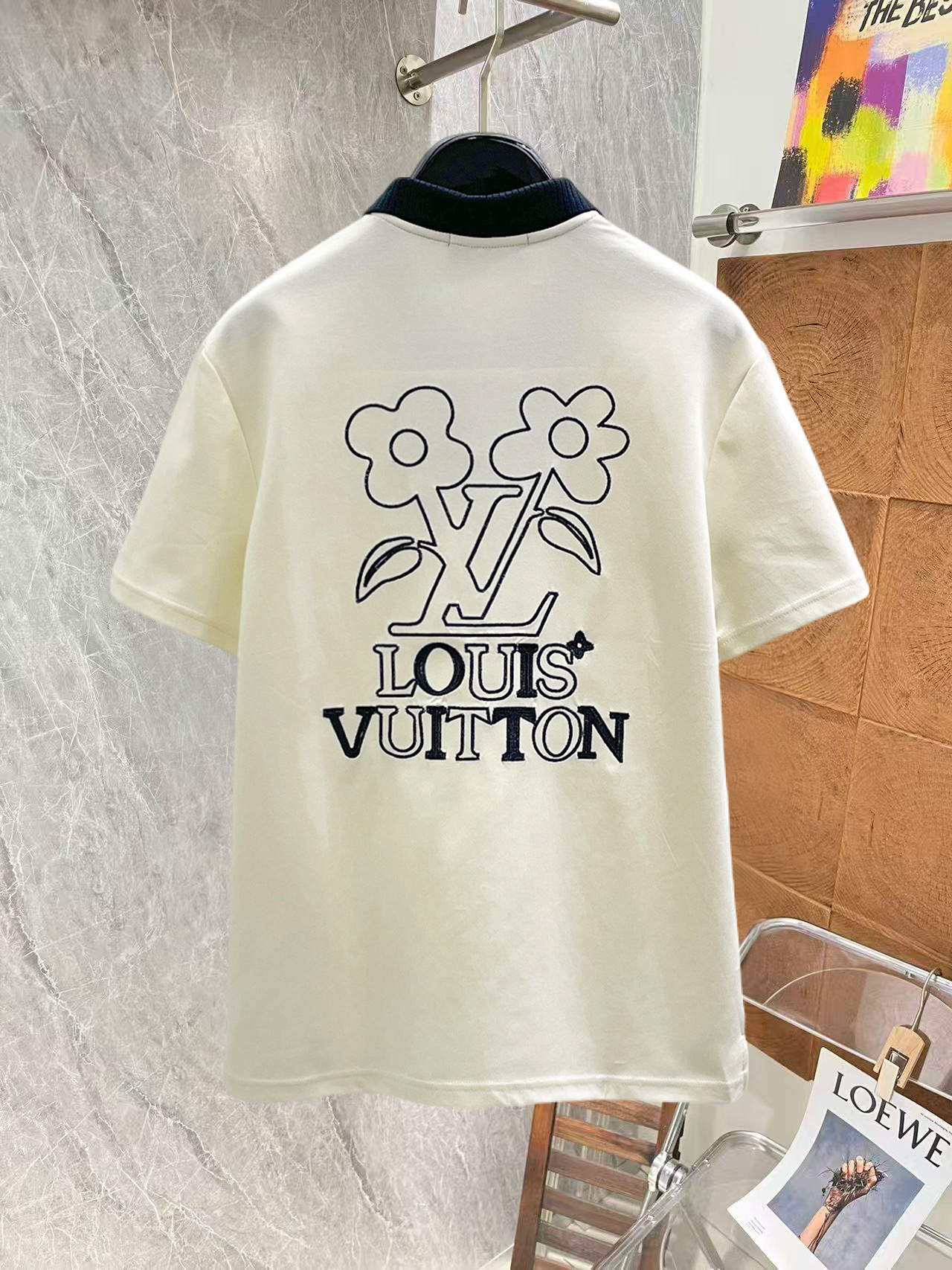 Louis Vuitton LV 2026ss夏季新款字母logo男士翻领Polo衫 商务男款 高端男装的天花板级别的商务男款 简约 不失优雅