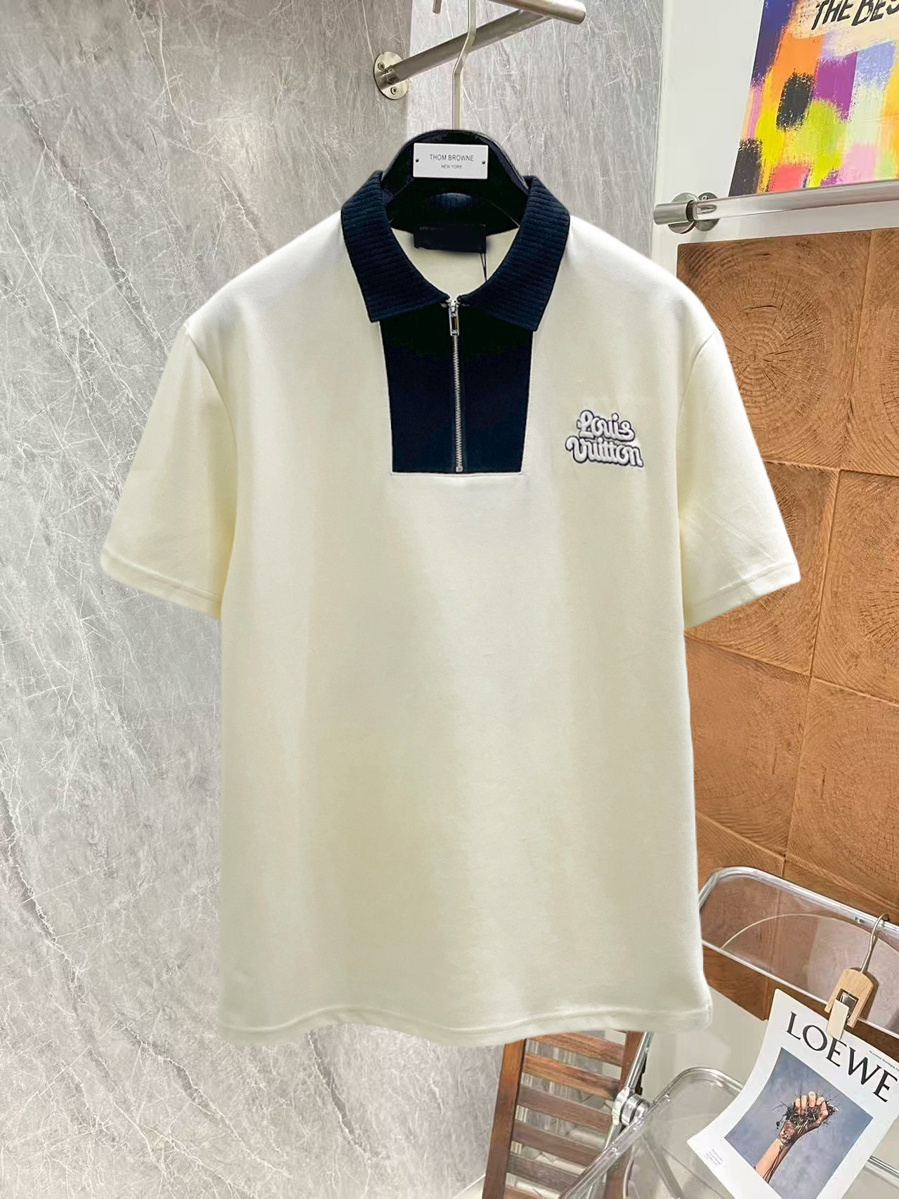 Louis Vuitton LV 2026ss夏季新款字母logo男士翻领Polo衫 商务男款 高端男装的天花板级别的商务男款 简约 不失优雅