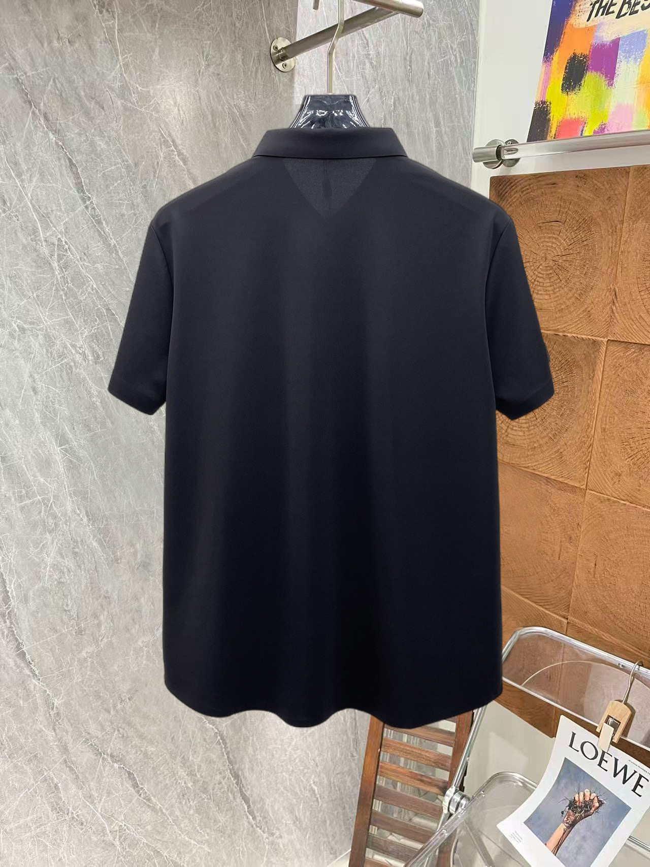 Hermès 爱马仕 高端商务 白领 单位人士必入单品 无痕压胶冰丝休闲商务短袖衬衫 科技面料