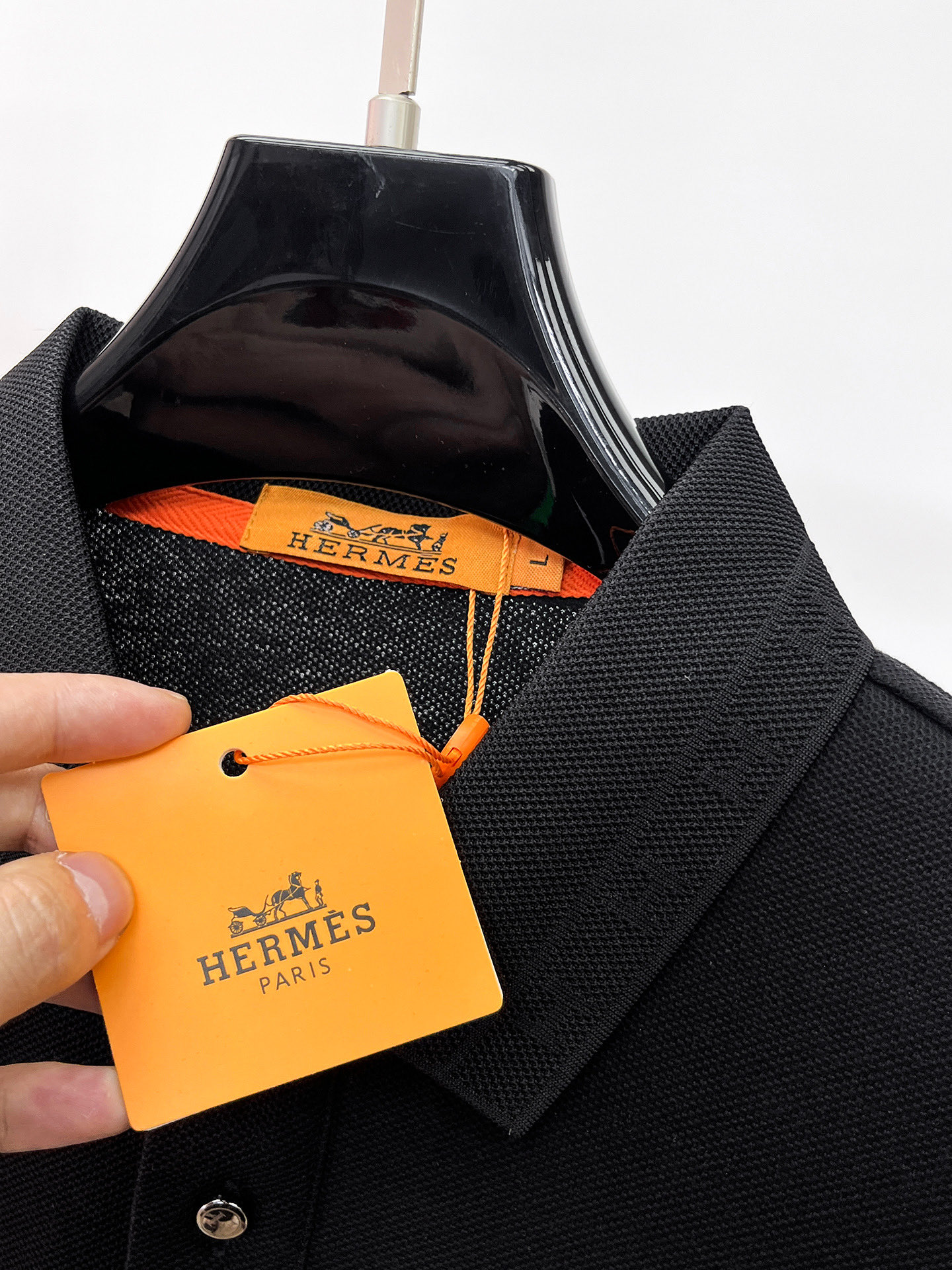 Hermès 爱马仕 高端货商务 白领 单位人士必入单品 珠地面料休闲商务短袖Polo 科技面料