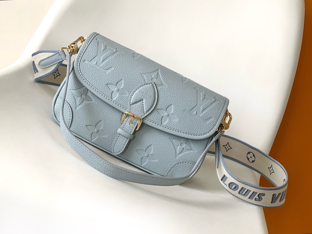 Louis Vuitton LV Diane Bags Handbags Beige Black Blue White Empreinte​ M46846