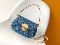 Yves Saint Laurent YSL Sunset mirror quality
 Bags Handbags White Canvas Cotton Cowhide Denim M46829