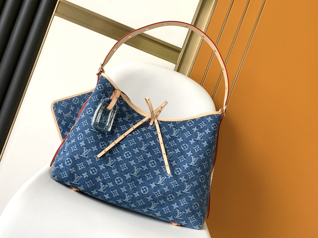 Louis Vuitton Bags Handbags Blue Monogram Canvas M46855