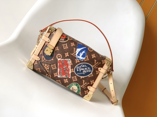 Louis Vuitton Side Trunk Medium Handbag Monogram Coated Canvas, 21 x 14 x 6 cm 1 Louis Vuitton Side Trunk Medium Handbag Monogram Coated Canvas, 21 x 14 x 6 cm