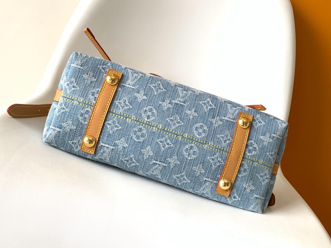 Louis Vuitton 动态163M11462 蓝色小号11463大号新款（丹宁牛仔）CarryAll
