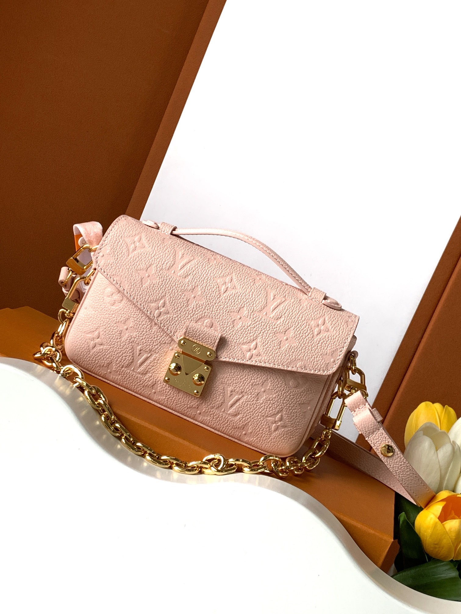 动态变码芯片Pochette Métis East West 手袋【特级加强版】型号： M47045皮料