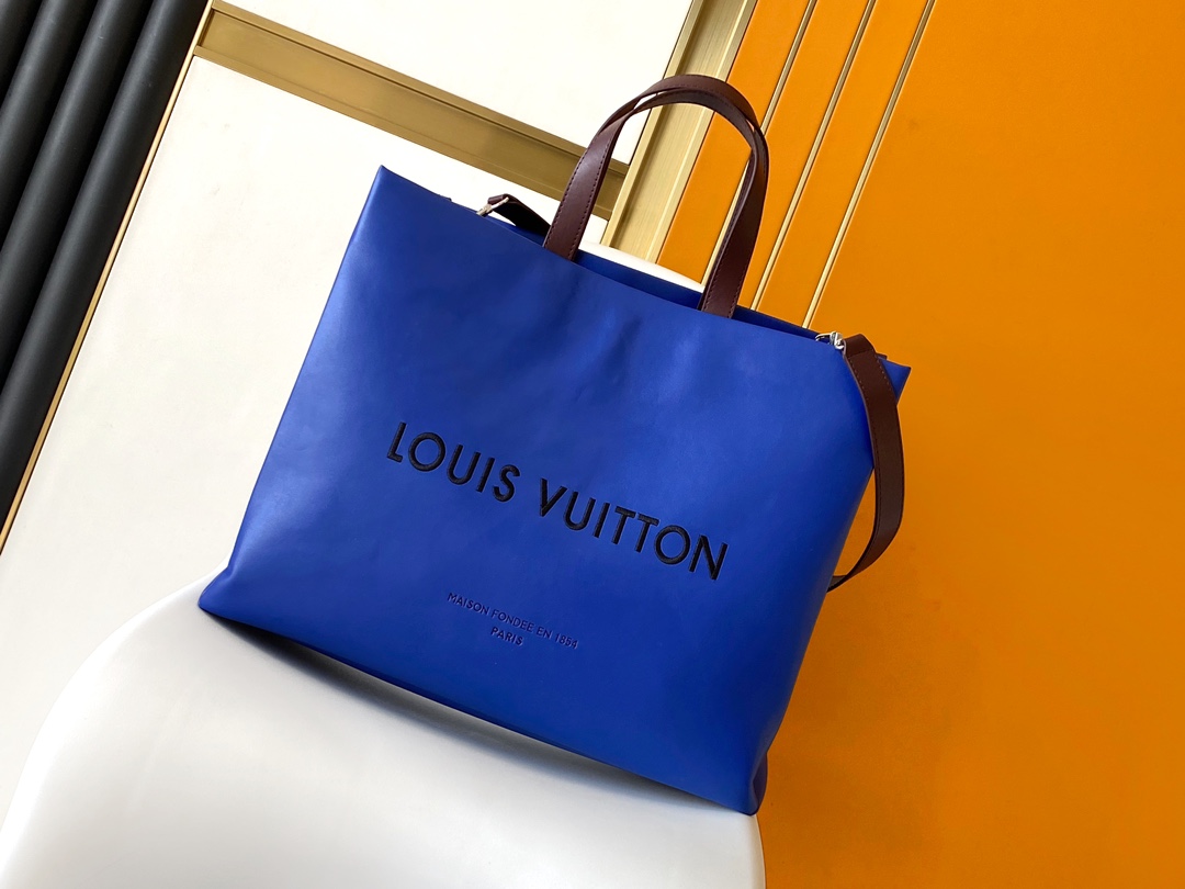 Fausse qualité
 Louis Vuitton Sacs À Main Sacs Cabas Cuir de vache Tissu M24457