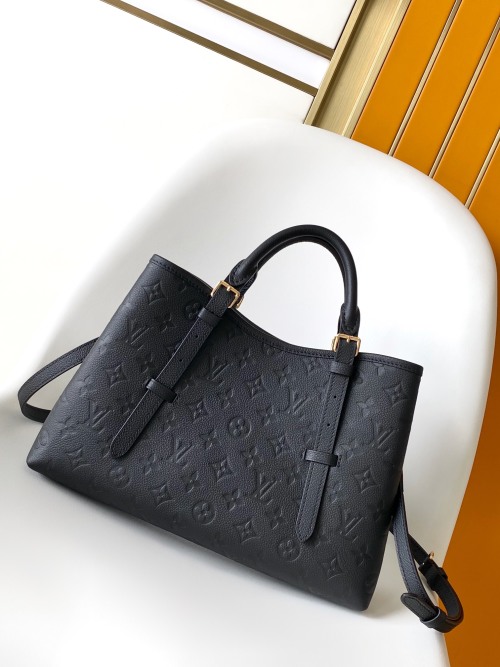 Elegant Embossed Leather Tote Bag, Designer Inspired Handbag for Women 1 Elegant Embossed Leather Tote Bag, Designer Inspired Handbag for Women