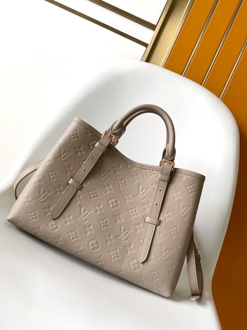 Louis Vuitton OnTheGo MM Tote Bag Embossed Leather Gray, Beige, Black 1 Louis Vuitton OnTheGo MM Tote Bag Embossed Leather Gray, Beige, Black