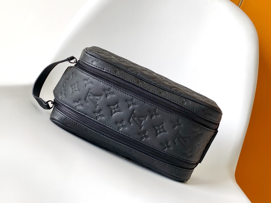Louis Vuitton Dopp Kit Black Taurillon Monogram Leather Toiletry Bag 5 i1724423578 3728 5