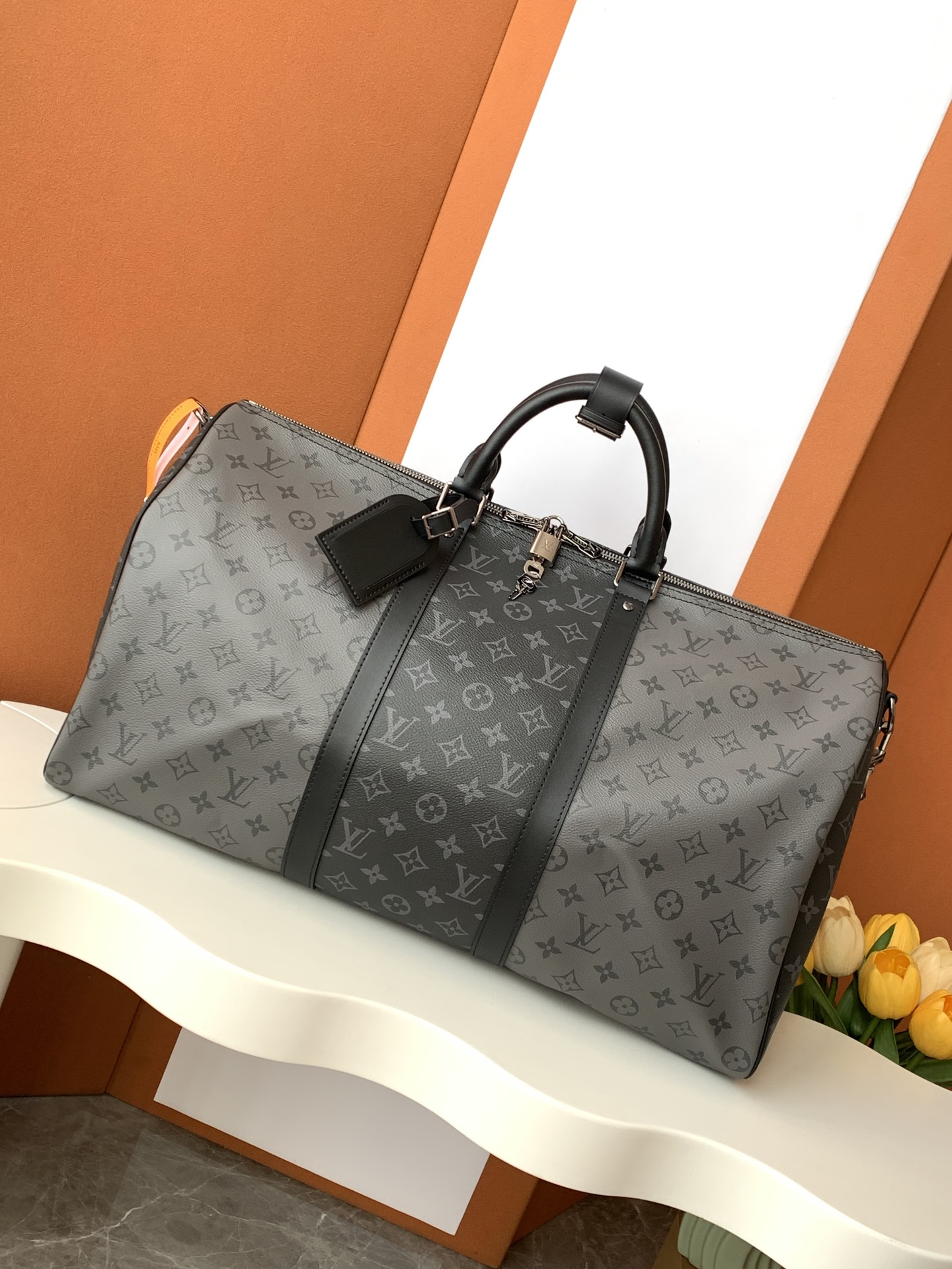 Keepall BANDOULIÈRE 50 旅行袋【特级加强版】型号： M45392皮料： 是意大利A