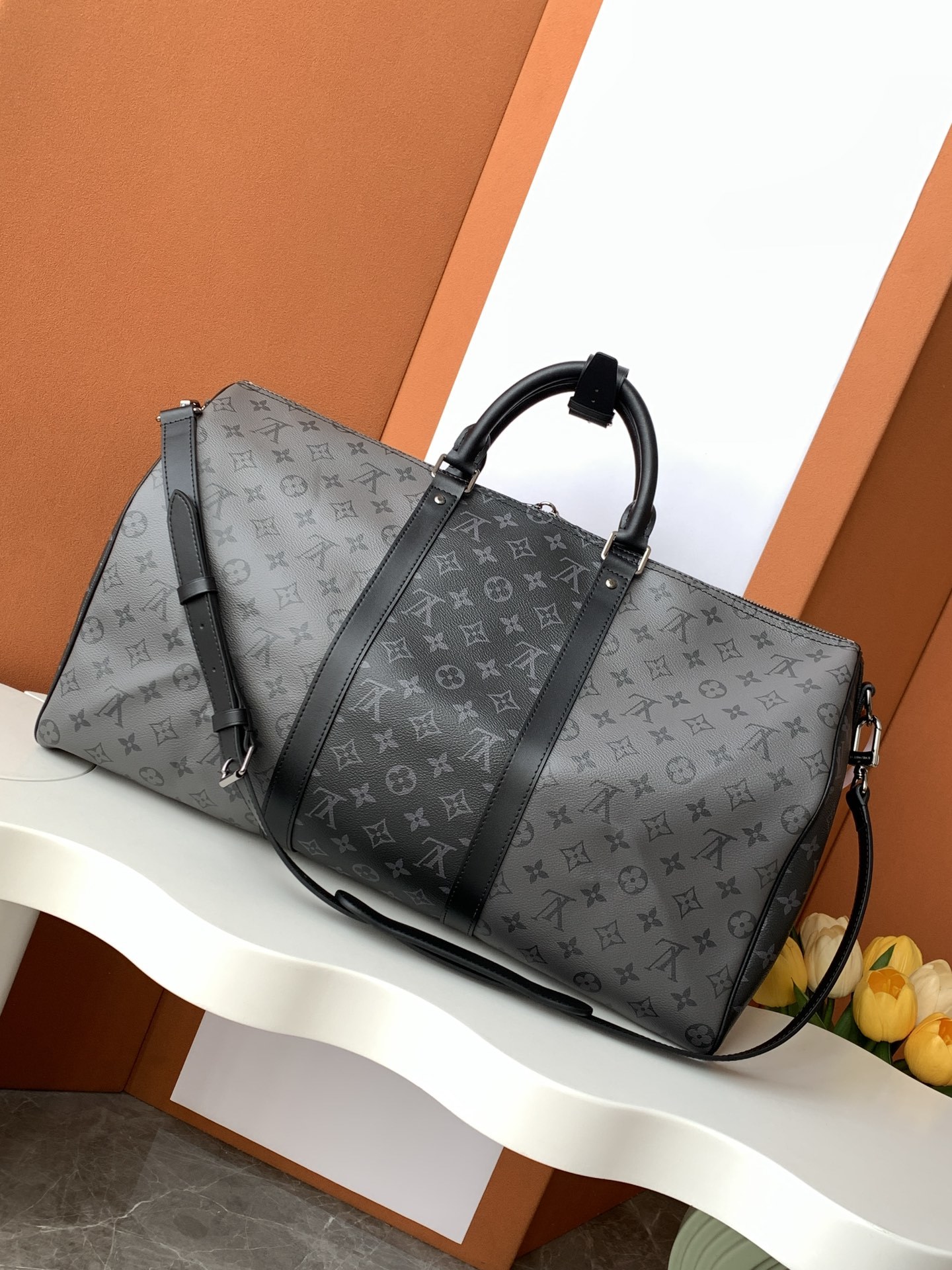 Keepall BANDOULIÈRE 50 旅行袋【特级加强版】型号: M45392皮料: 是意大利A