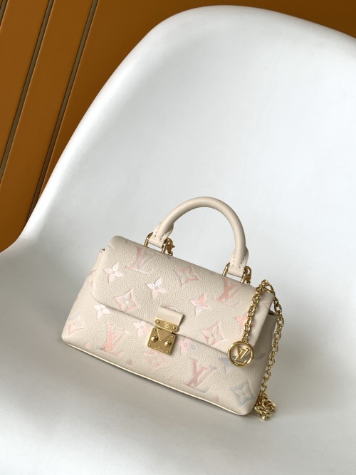 Louis Vuitton Nano Madeleine Monogram Empreinte Leather Chain Bag, Off-White 1 Louis Vuitton Nano Madeleine Monogram Empreinte Leather Chain Bag, Off-White