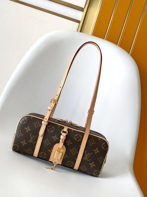 Louis Vuitton HangOn Monogram Canvas Bag - Retro Style with Modern Flair 1 Louis Vuitton HangOn Monogram Canvas Bag - Retro Style with Modern Flair