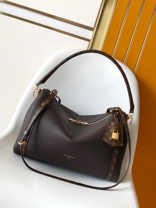 Louis Vuitton Express Medium Handbag in Ebony Leather with Monogram Trim 1 Louis Vuitton Express Medium Handbag Ebony - Crafted for the Modern Woman