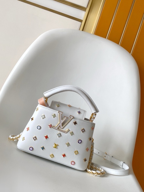 Louis Vuitton x Murakami Takashi Capucines Mini White Taurillon Leather Bag 1 Louis Vuitton x Murakami Takashi Capucines Mini White Taurillon Leather Bag