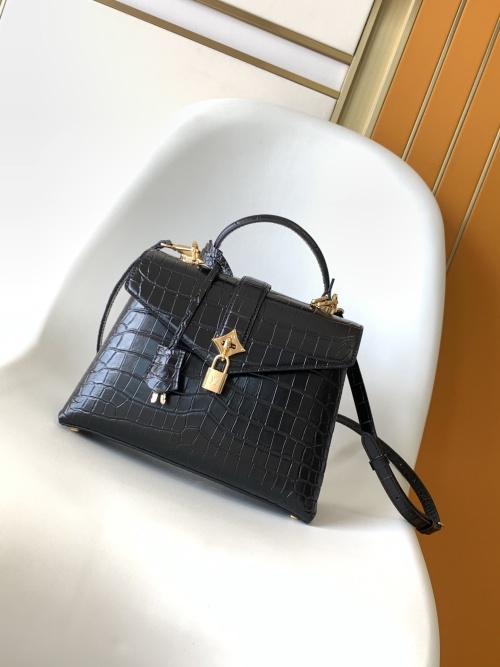Louis Vuitton Rose des Vents Small Handbag Crocodile Black - Elegant & Versatile 1 Louis Vuitton Rose des Vents Small Handbag Crocodile Black - Elegant & Versatile