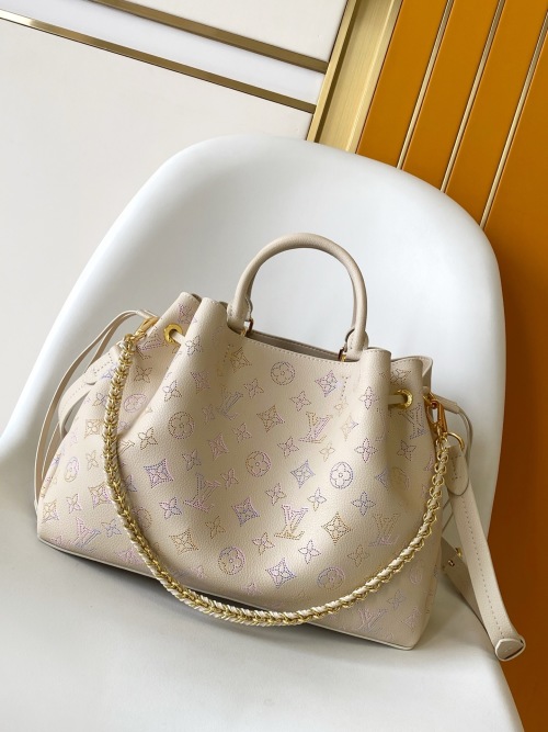 Louis Vuitton Bella Tote Bag in Perforated Leather with Adjustable Straps 1 Louis Vuitton Bella Tote Bag in Perforated Leather with Adjustable Straps