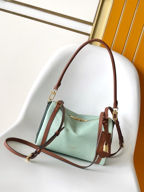 Louis Vuitton Express Small Handbag Pistachio Green Leather Satchel 1 Louis Vuitton Express Small Handbag Pistachio Green Leather Satchel