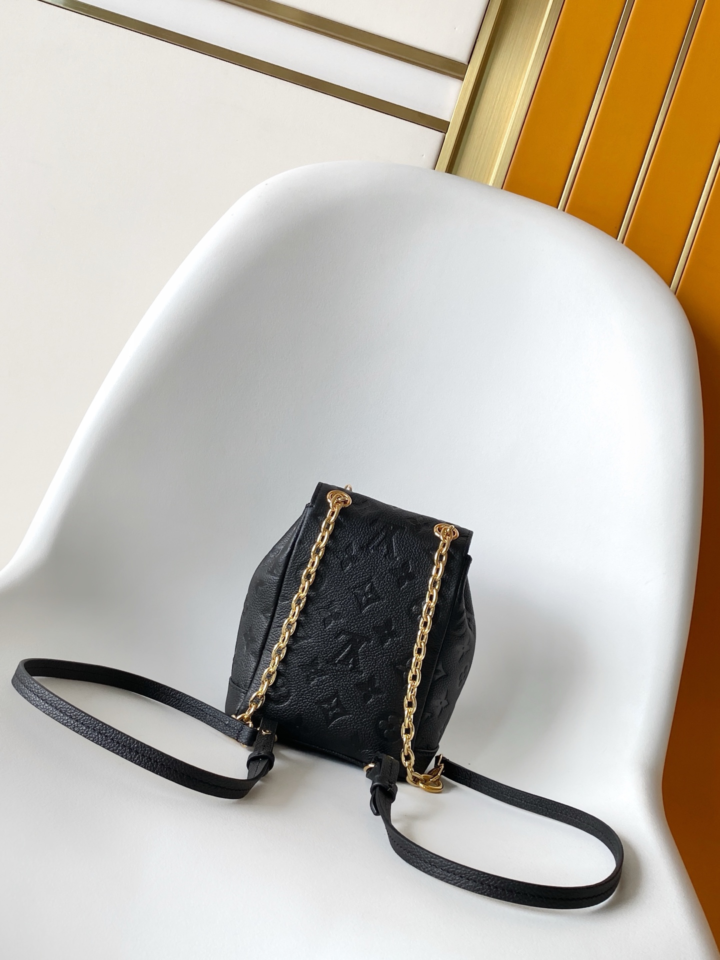 LOUIS VUITTON Black Nano Noe Backpack