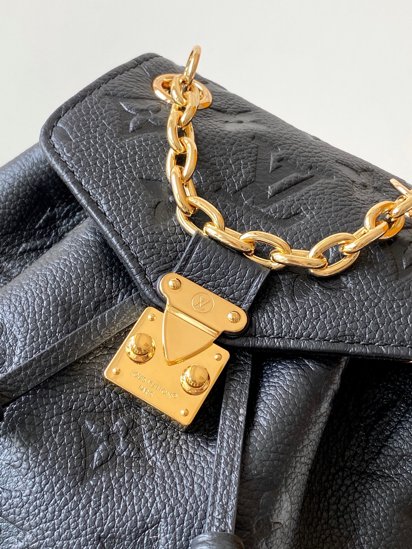 LOUIS VUITTON Black Nano Noe Backpack