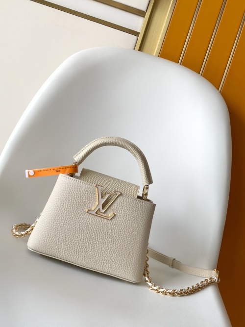 Louis Vuitton Capucines Nano Bag Taurillon Leather with Golden Hardware 1 Louis Vuitton Capucines Nano Bag Taurillon Leather with Golden Hardware