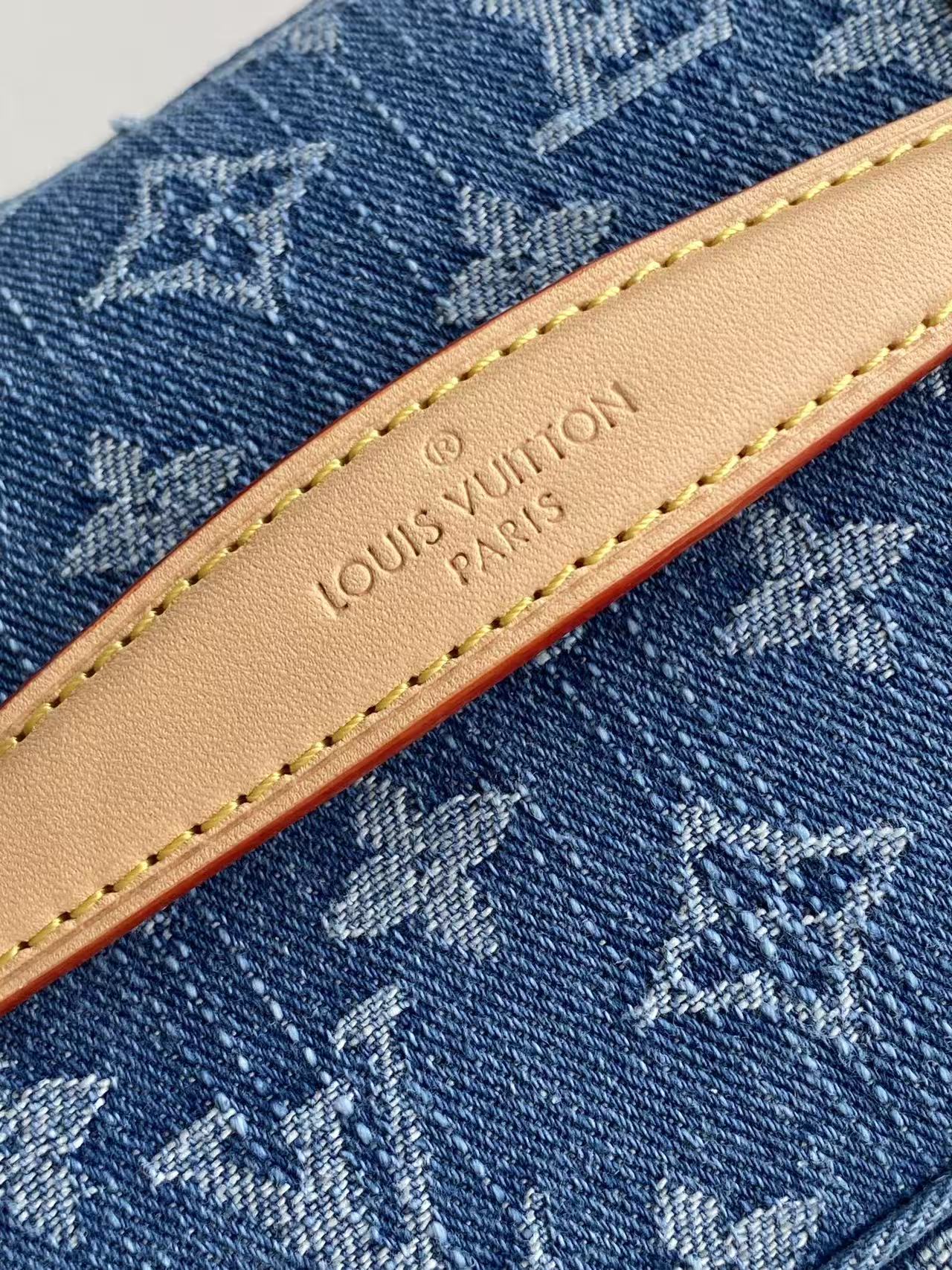 Louis Vuitton 新款【NICE 迷你化妆包手袋】M27946 蓝色丹宁牛仔