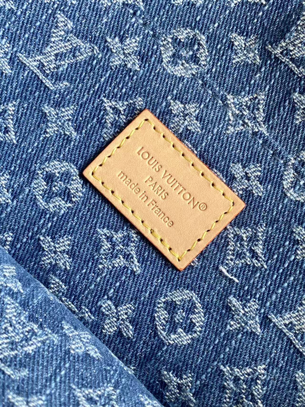 Louis Vuitton 新款【NICE 迷你化妆包手袋】M27946 蓝色丹宁牛仔