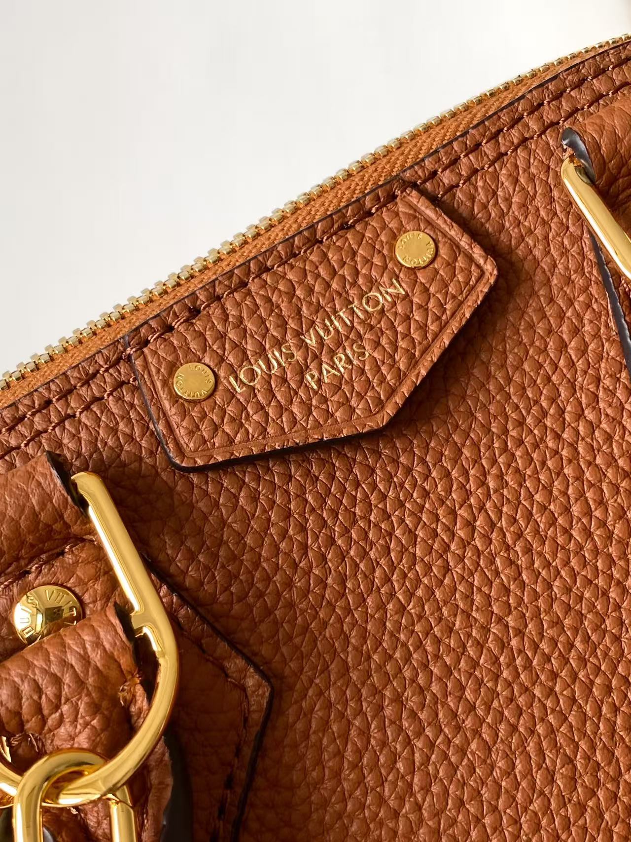 LOUIS VUITTON Tan Alma Trunk BB