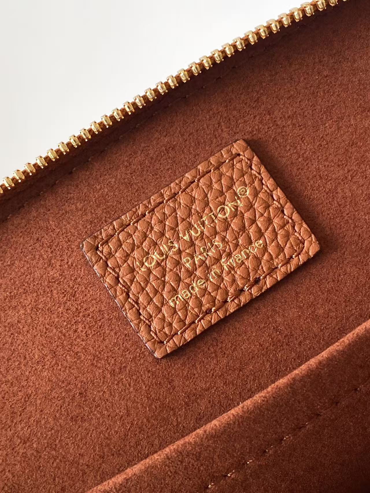 LOUIS VUITTON Tan Alma Trunk BB